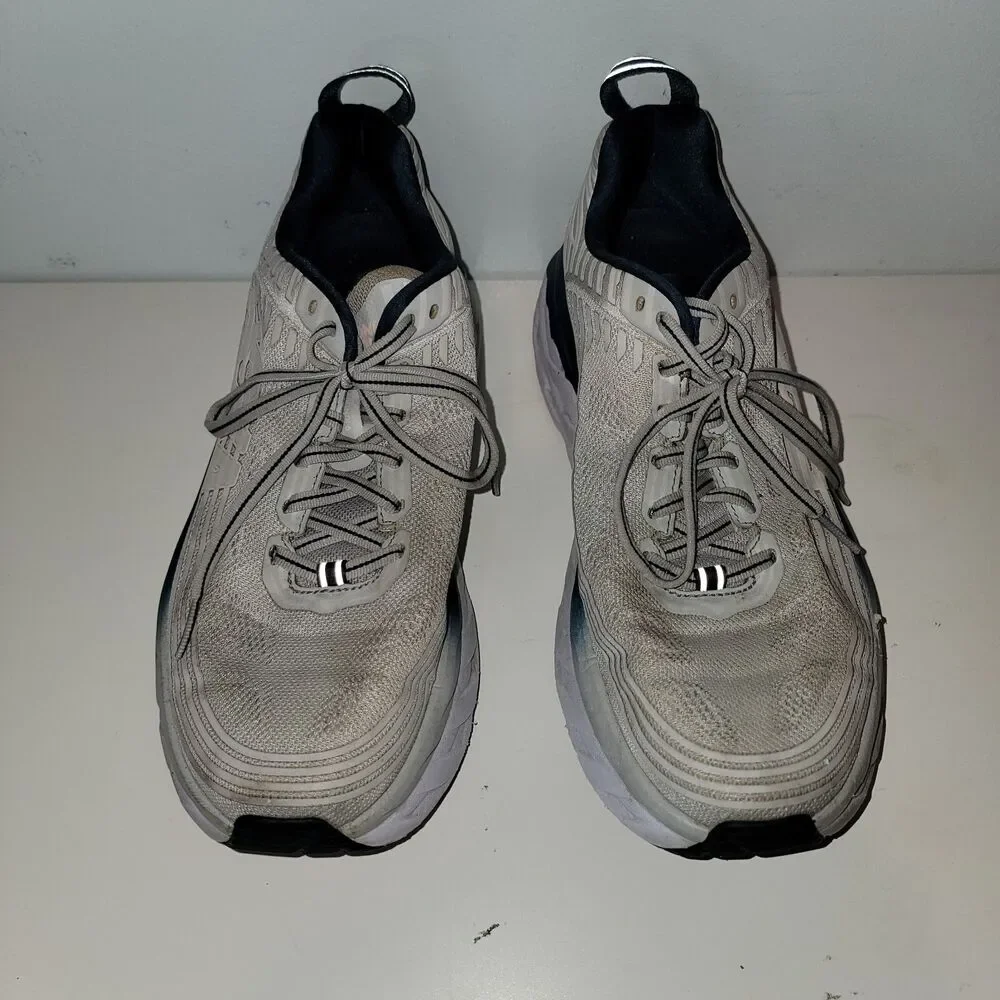 Hoka One One Bondi 6 Women’s Shoes Size 9 Gray Blue Running 1019270